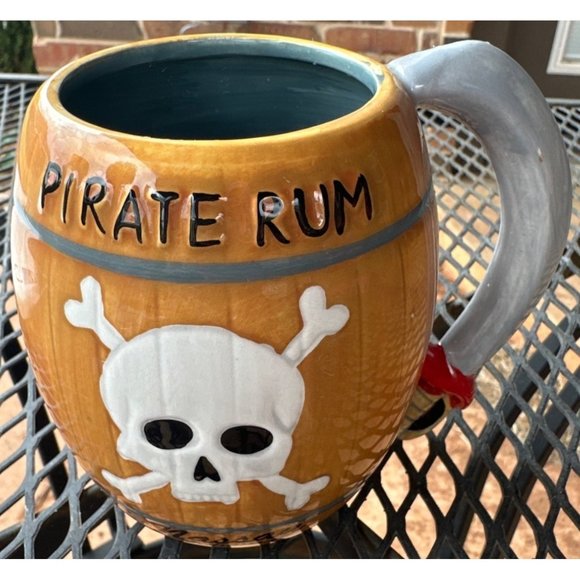 Agiftcorp Other - Agiftcorp Brand Pirate Rum w/Skull Ceramic Mug Glossy w/Handle 18 oz.